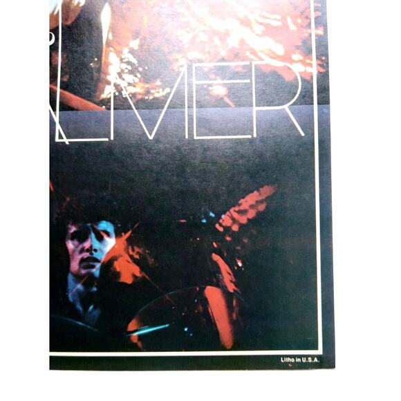 Emerson Lake & Palmer Band Poster Original 1975 Prog Art Rock Music NOS 22" ELP - Picture 4 of 7